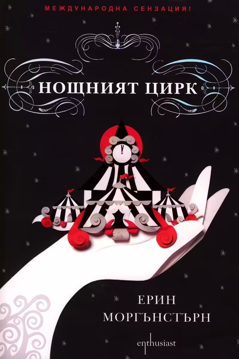Корицата на Нощният цирк